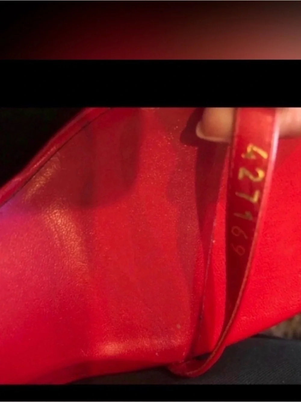 Saint Laurent Red Crystal-Ankle Strap Heel Sandal 7.5 - Picture 8 of 10
